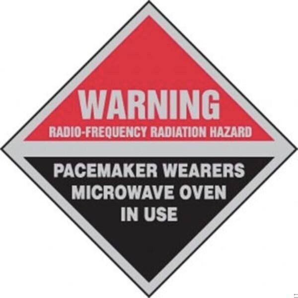 Accuform ANSI WARNING Safety Sign RFMICROWAV MRFQ312VP MRFQ312VP - main